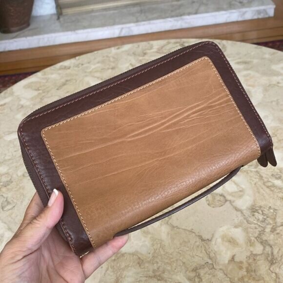 SKAP Leather Zippered Travel Wallet Large Unisex - Picture 5 of 14